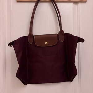 Longchamp Deep Burgundy Tote Bag